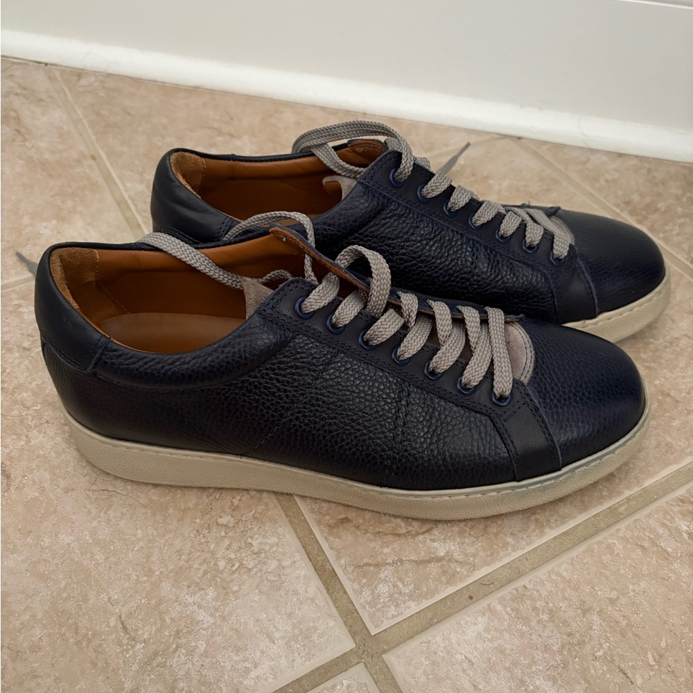 Clorinda Antinori The Sportivo Cervo Blu Sneaker men’s blue pebbled leather sz41 - Picture 6 of 11